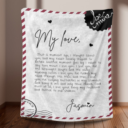To My Love - Love Letter Blanket