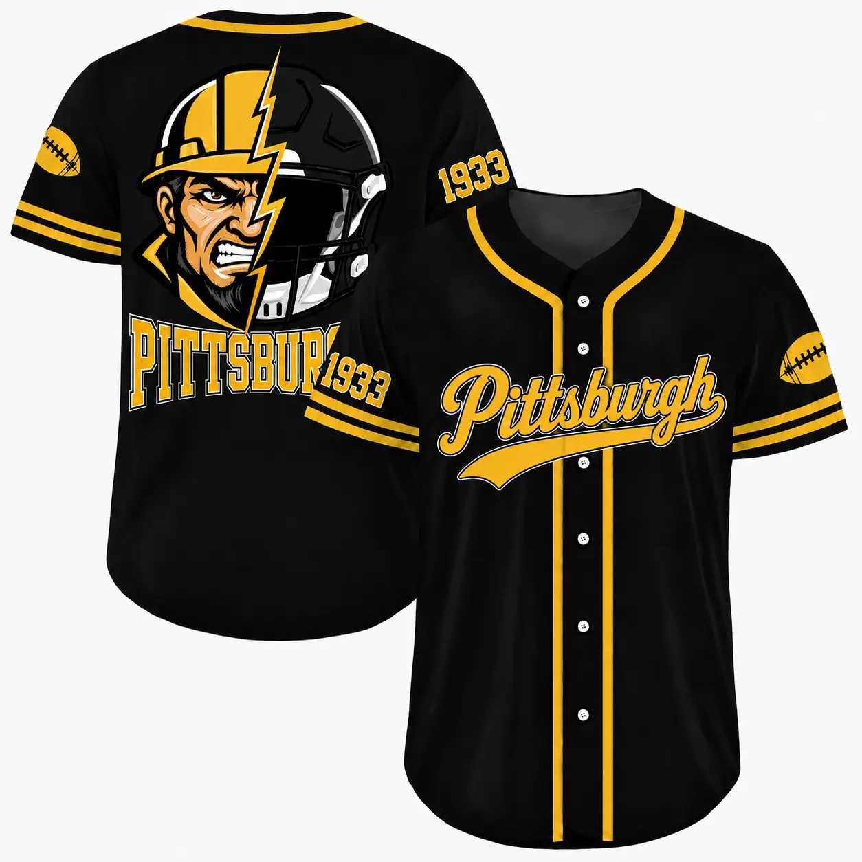 Custom Football Team Baseball Jersey