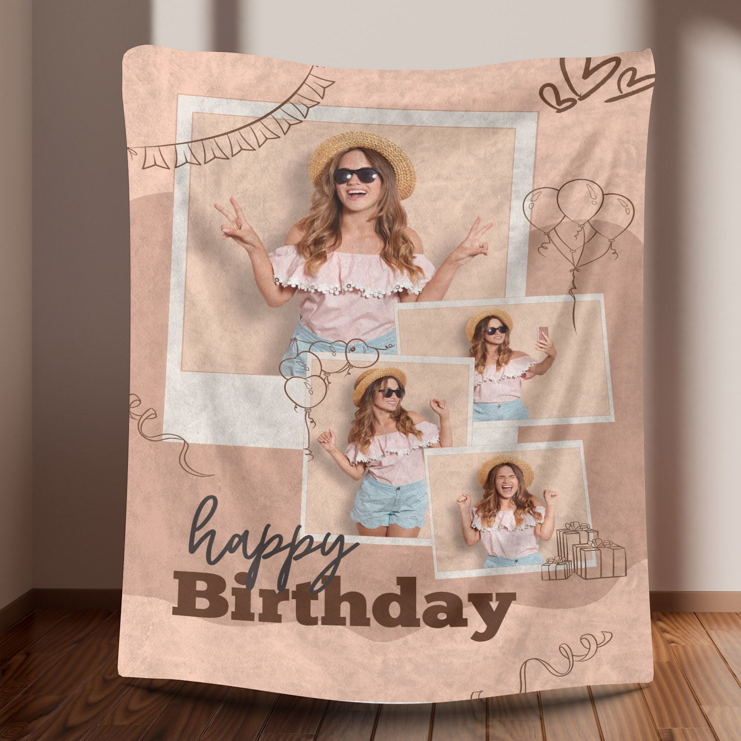 Birthday Custom Fleece Blanket