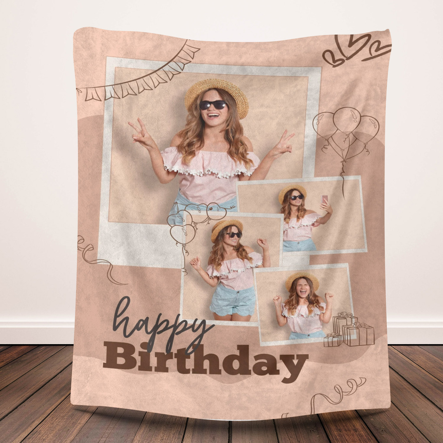 Birthday Custom Fleece Blanket