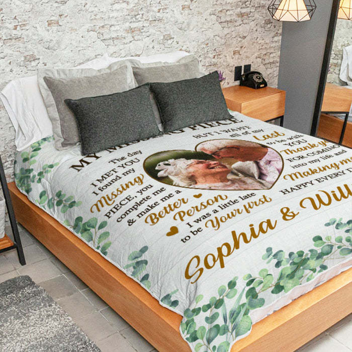 You Are My Missing Piece - Personalized Custom Blanket