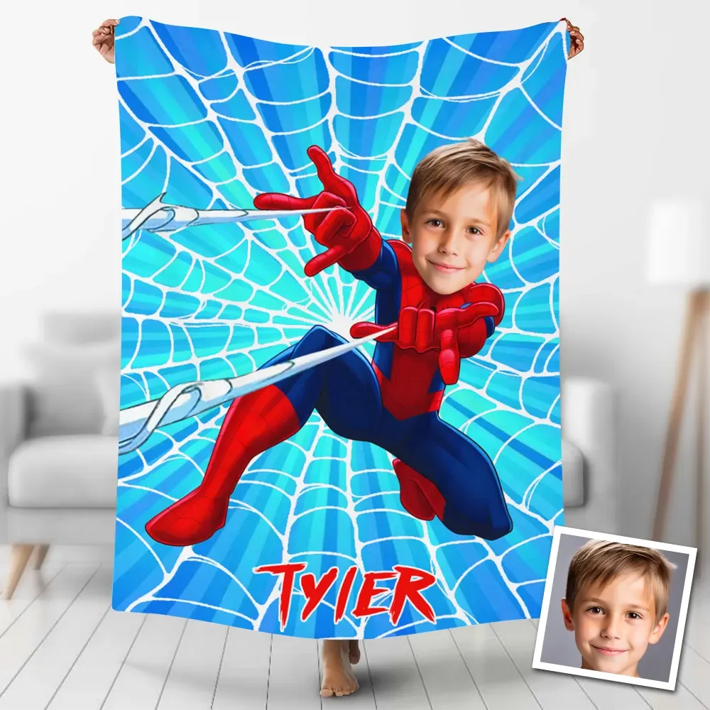 Customized Superhero Blankets Personalized Superhero Fleece Blanket