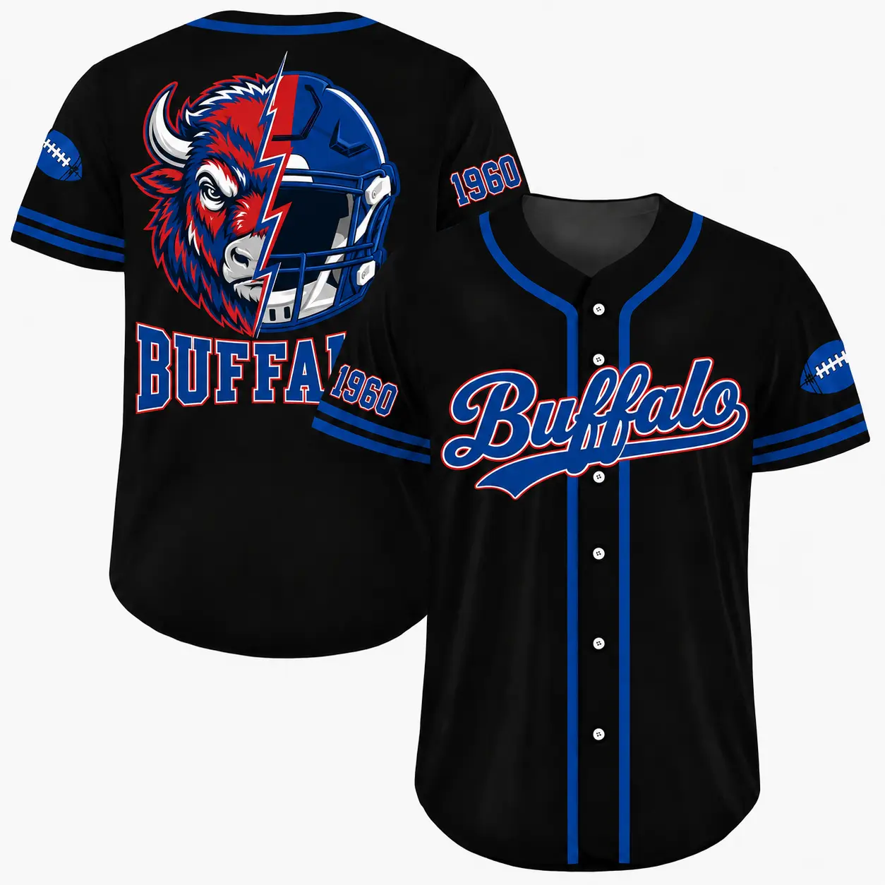 Custom Football Team Baseball Jersey