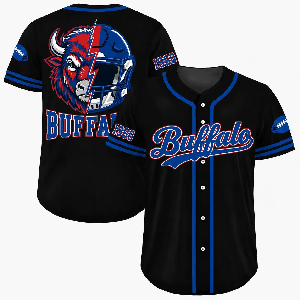 Custom Football Team Baseball Jersey
