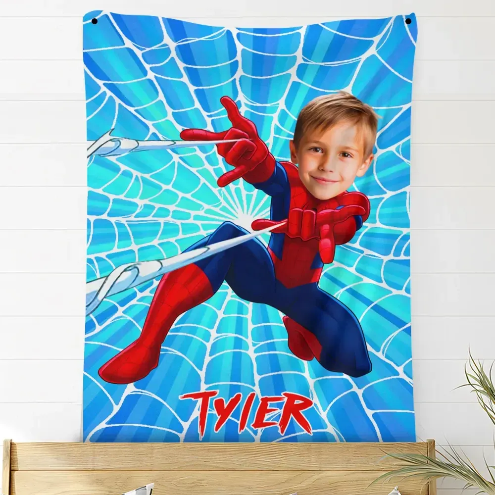 Customized Superhero Blankets Personalized Superhero Fleece Blanket