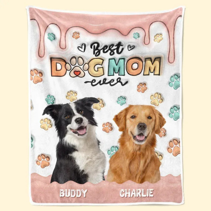 Custom Photo When I Needed A Hand, I Found A Paw - Dog & Cat Personalized Custom 3D Inflated Effect Printed Blanket