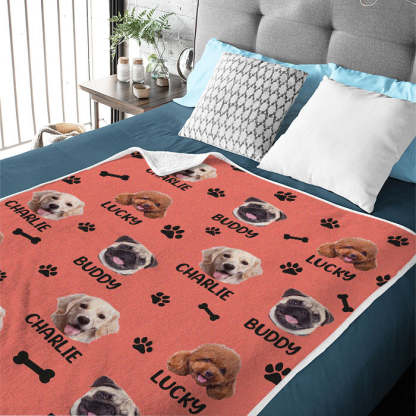 Love Has Four Paws - Personalized Custom Blanket