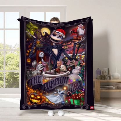 Christmas Cartoon Throw Blanket