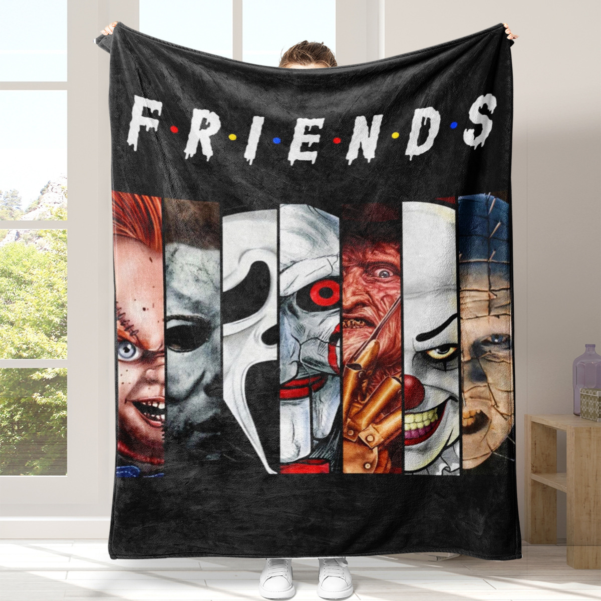  Halloween Horror Movie Fleece Blanket