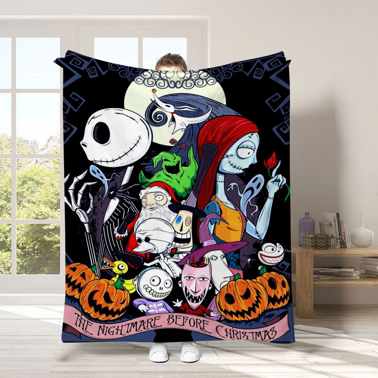 Halloween Christmas Blanket Cozy Soft Blanket 