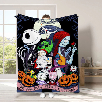 Halloween Christmas Blanket Cozy Soft Blanket 