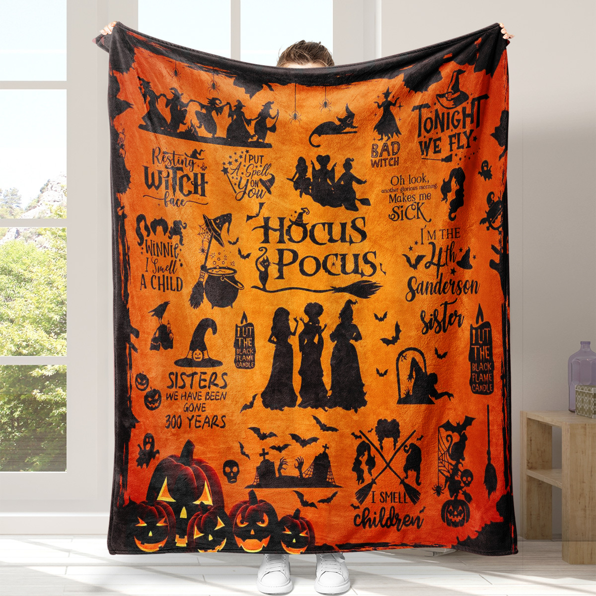Movie Witch Halloween Blanket