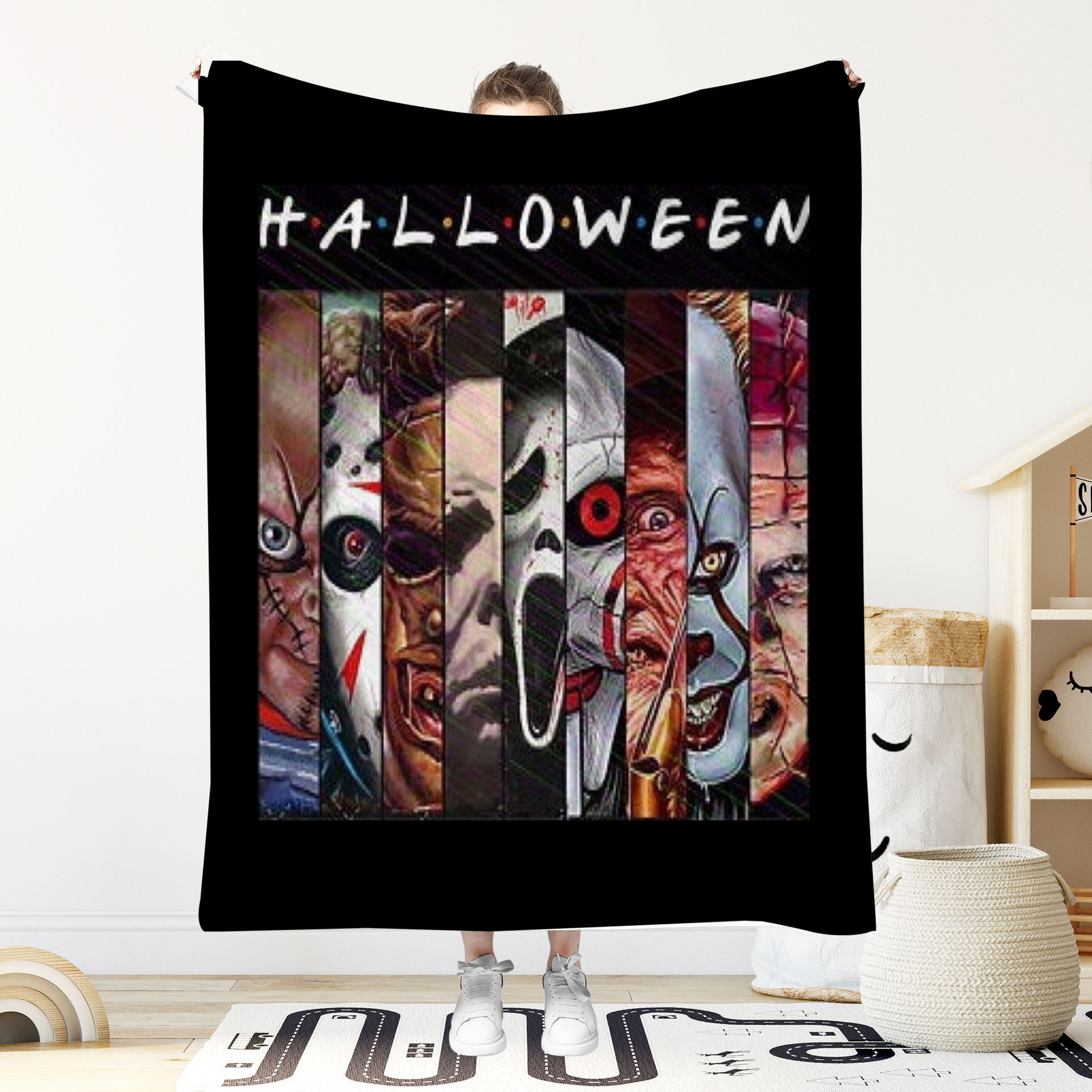 Scary Movie Halloween Blanket
