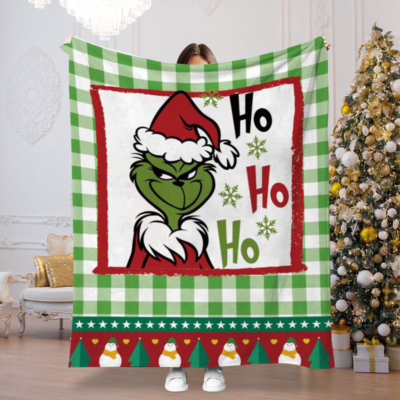 Merry Christmas Funny Anime Blanket