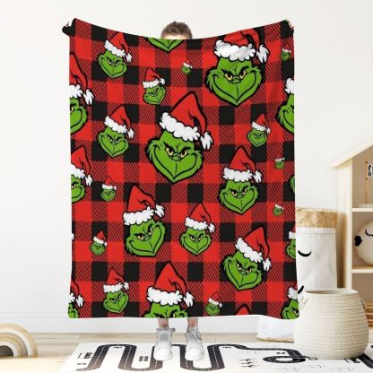 Christmas Anime Cartoon Throw Blanket