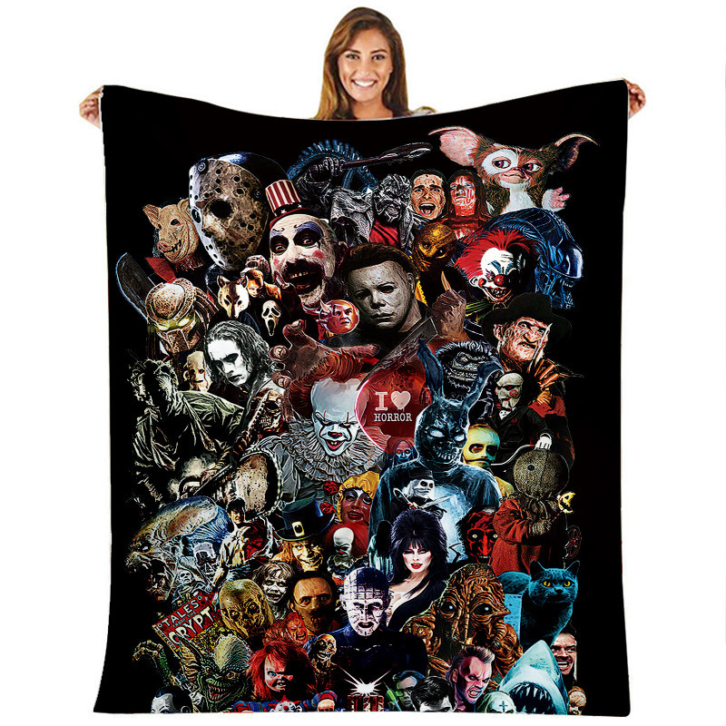 Horror Movie Characters Blanket