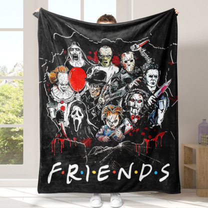 Classic Horror Movie Halloween Fleece Throw Blanket