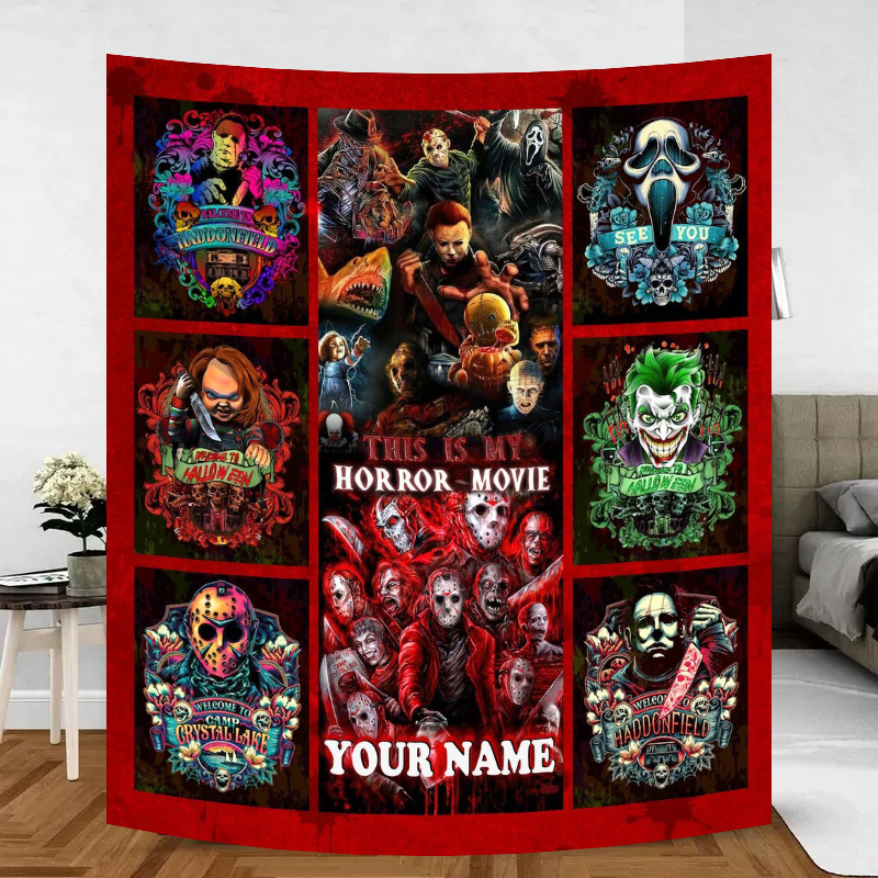 Custom Name-This is My Horror Movie Blanket