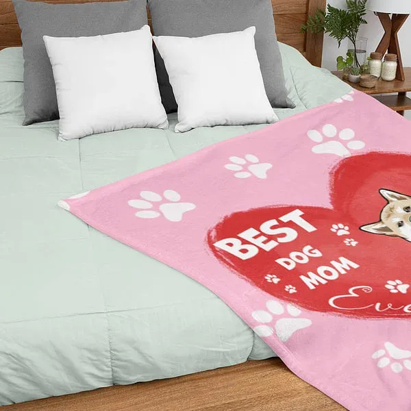 Personalized Best Cat Dog Dad Mom Soft Blanket