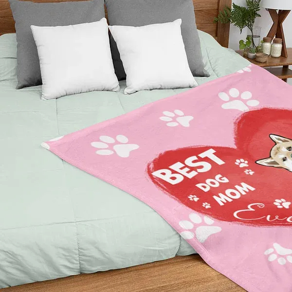 Personalized Best Cat Dog Dad Mom Soft Blanket