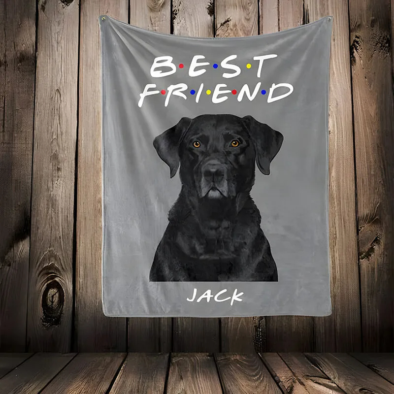 Personalized Picture Blanket Interesting And Warm Gift for Pet Lover "Best Friend"