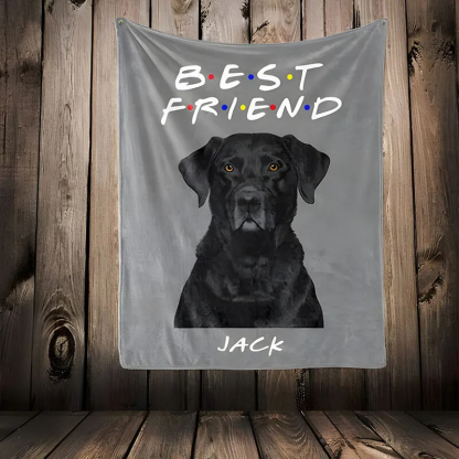 Personalized Picture Blanket Interesting And Warm Gift for Pet Lover "Best Friend"