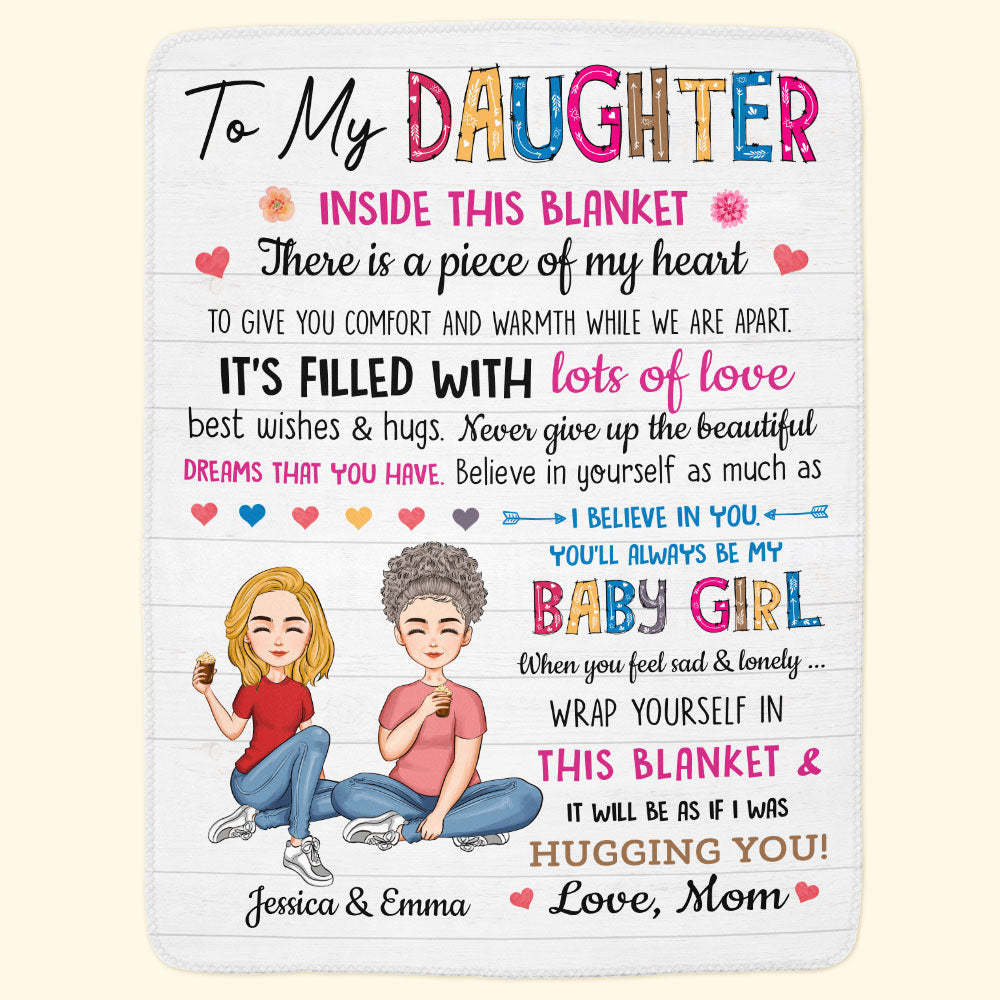 【核桃测试】To My Daughter Inside This Blanket - Personalized Blanket