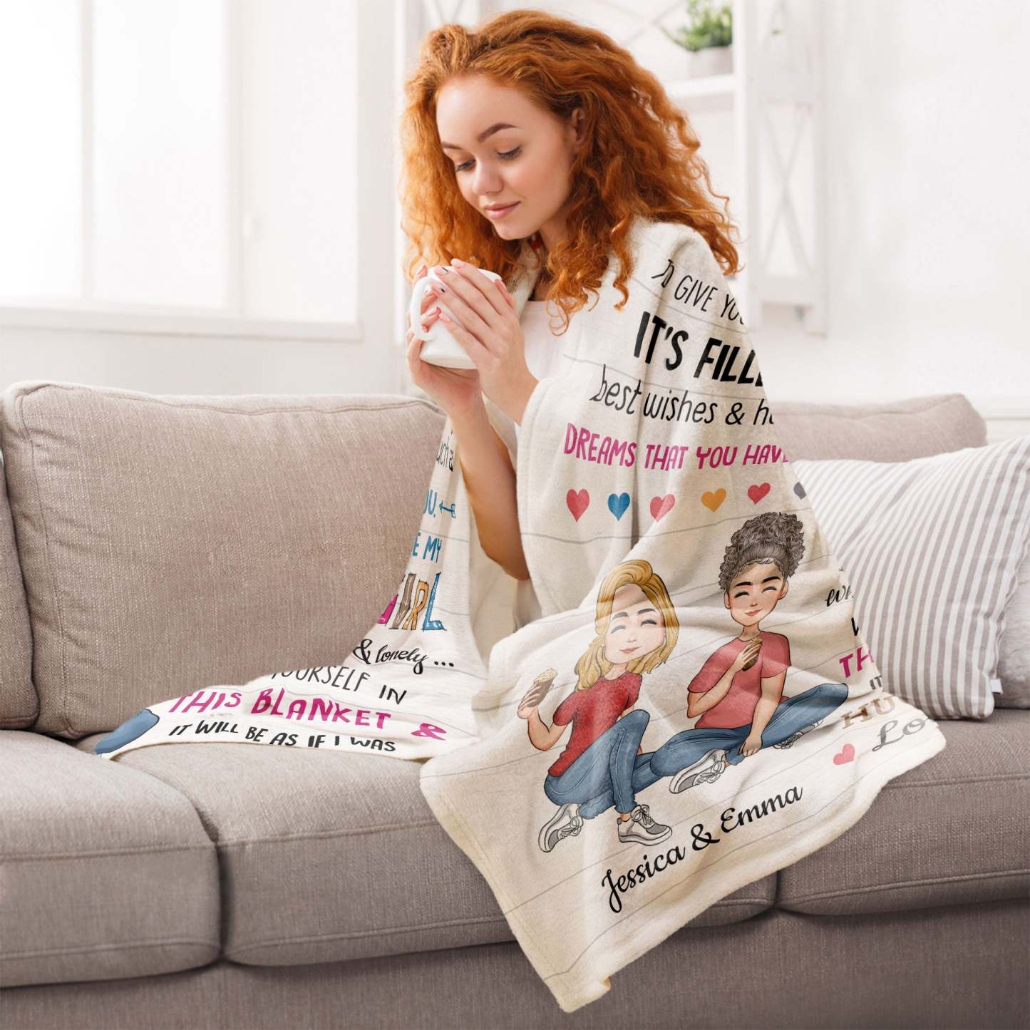 【核桃测试】To My Daughter Inside This Blanket - Personalized Blanket