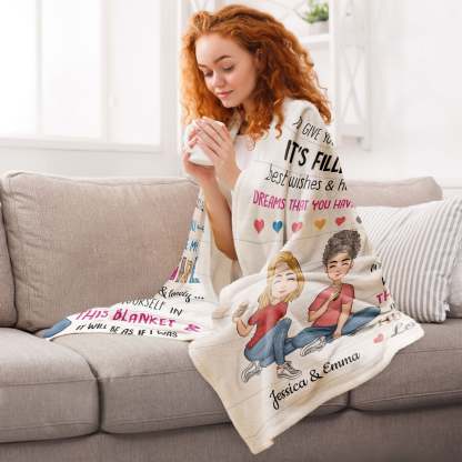 【核桃测试】To My Daughter Inside This Blanket - Personalized Blanket