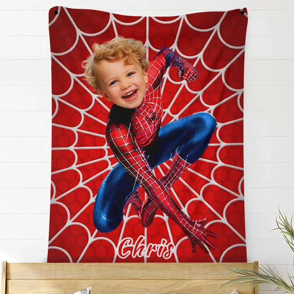 Custom Blankets Personalized Customized Superhero Fleece Blankets