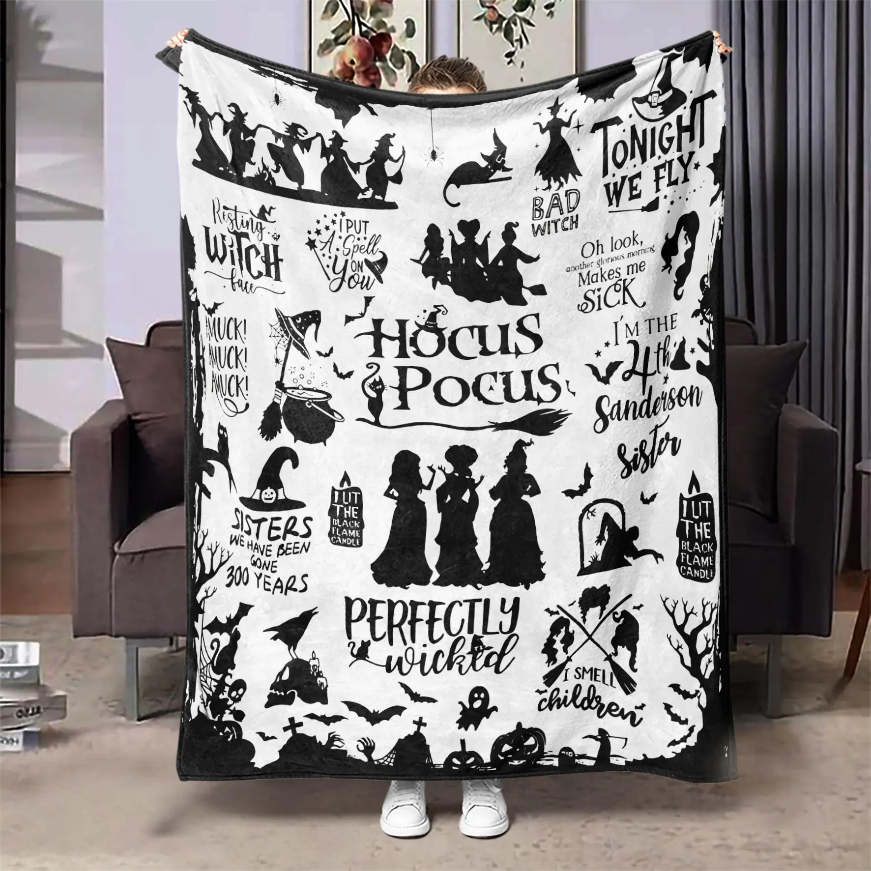 Halloween Themed Witch Blanket