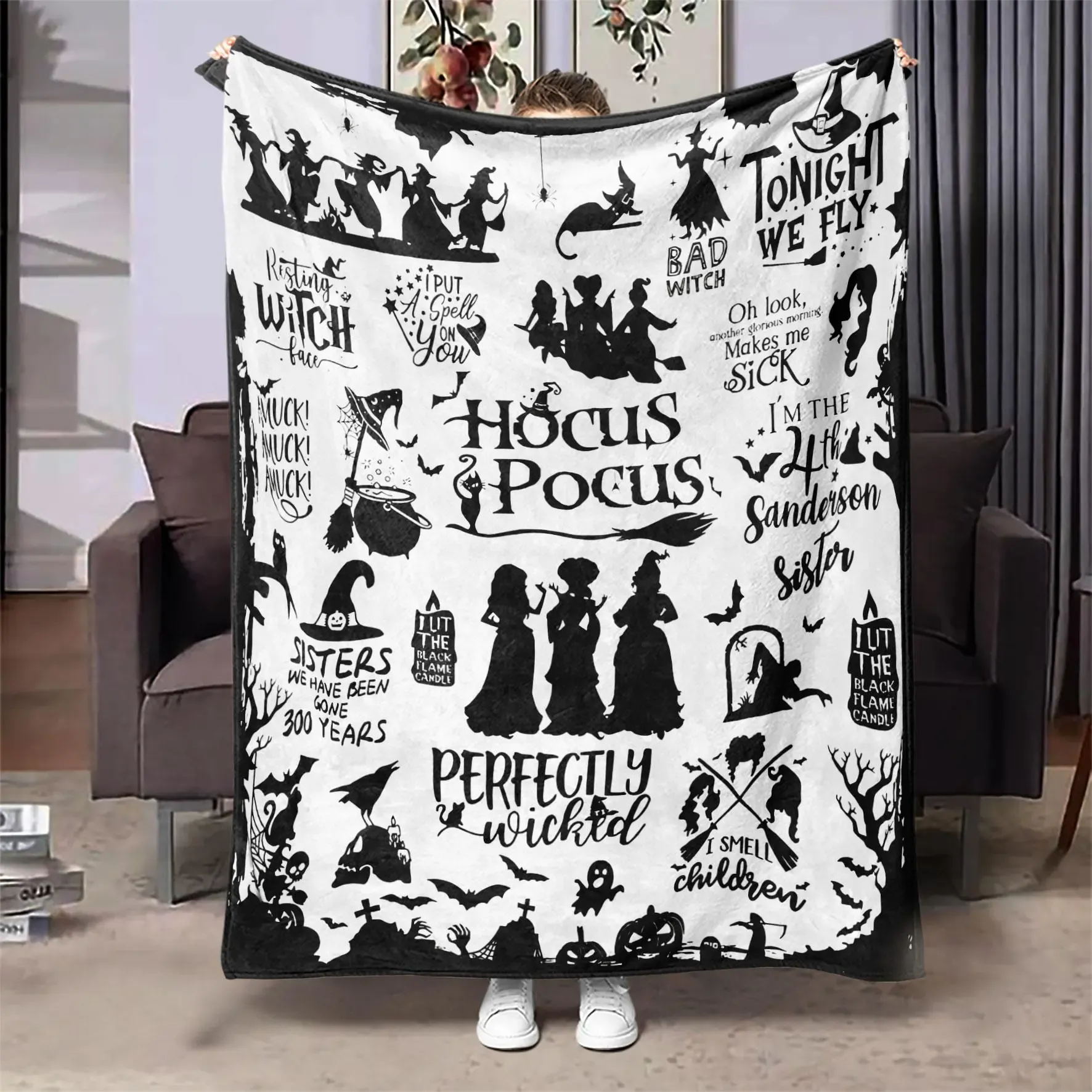 Halloween Themed Witch Blanket