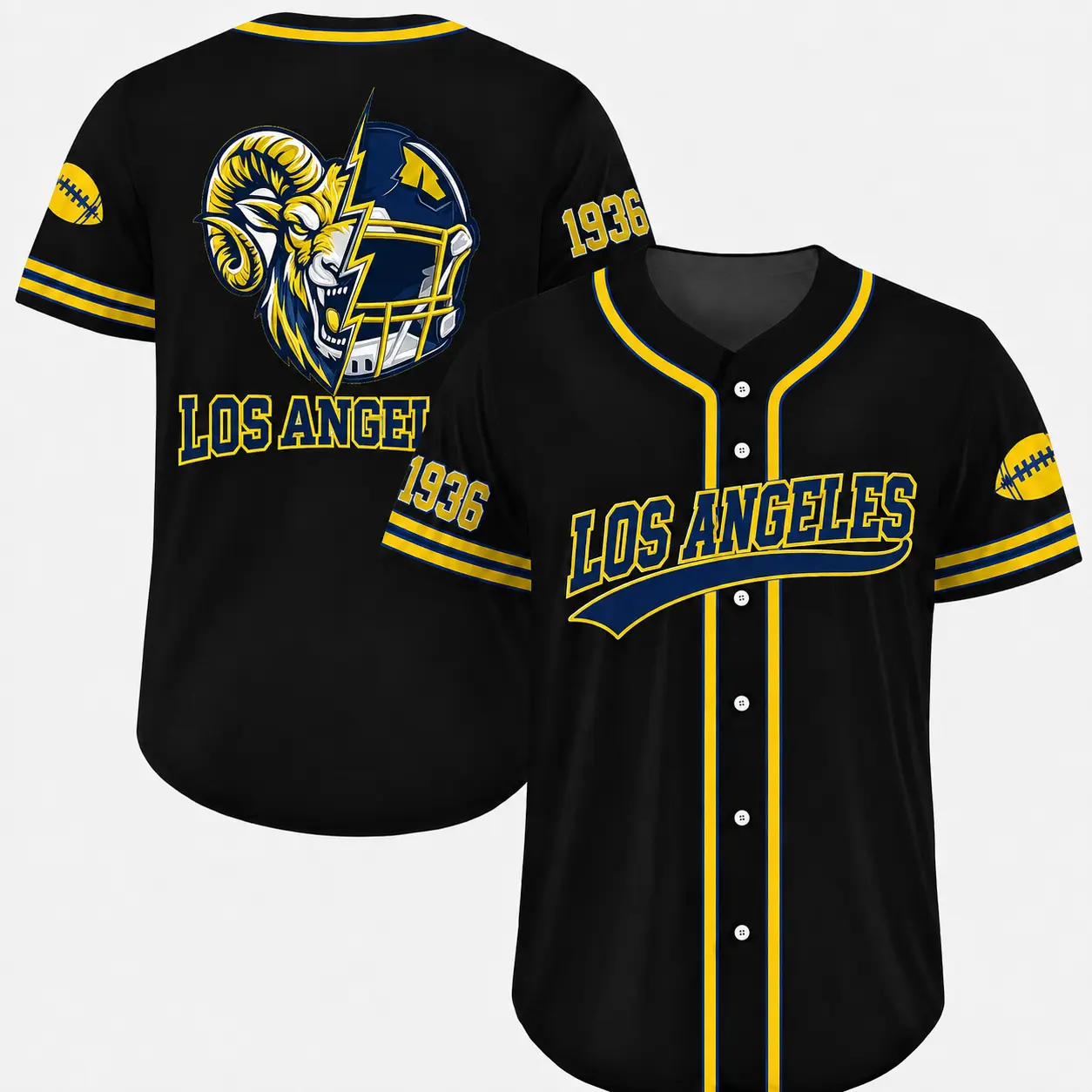 Custom Football Team Baseball Jersey