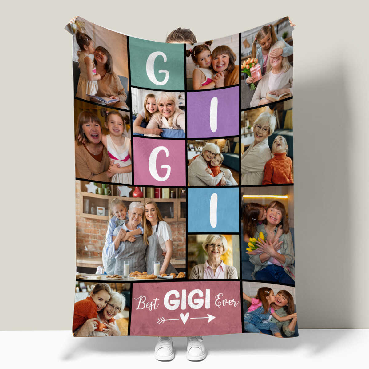Custom 12 photos Best Gigi Ever Blanket