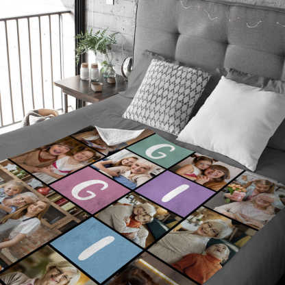 Custom 12 photos Best Gigi Ever Blanket