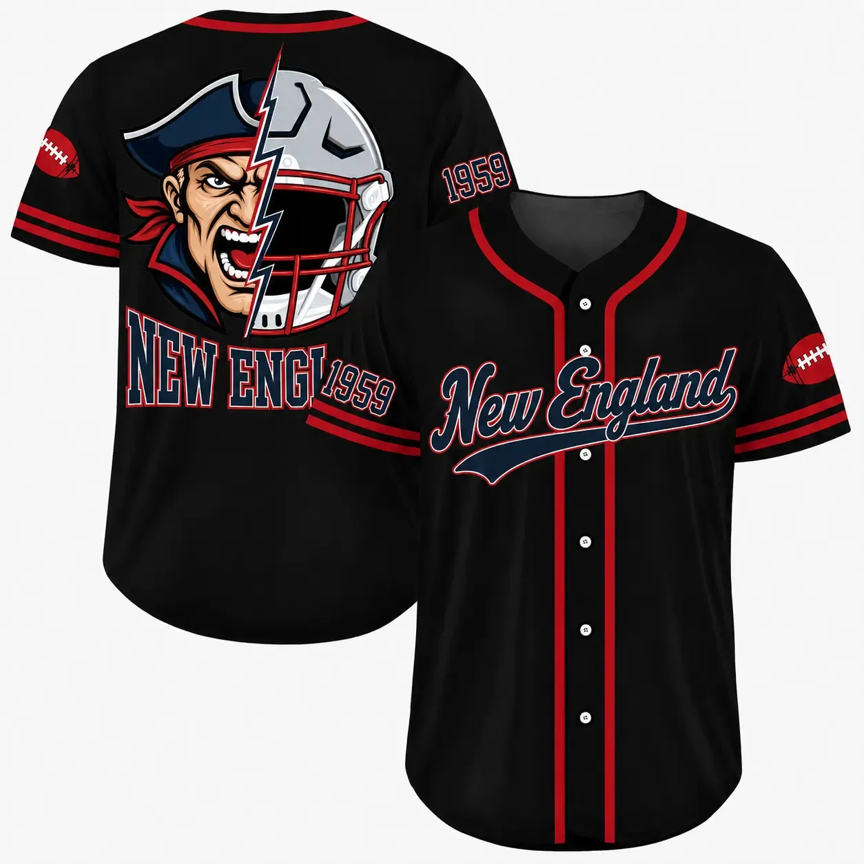 Custom Football Team Baseball Jersey