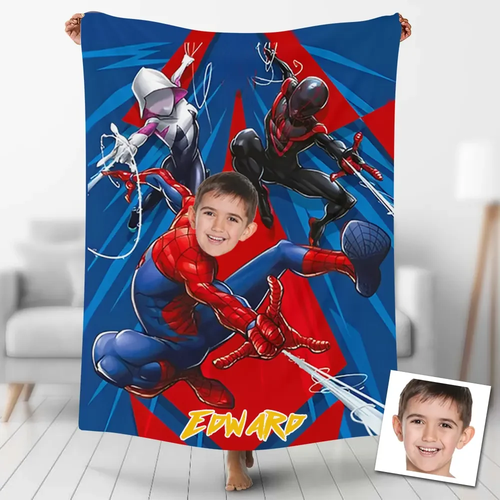 Custom Name Superhero Blanket 