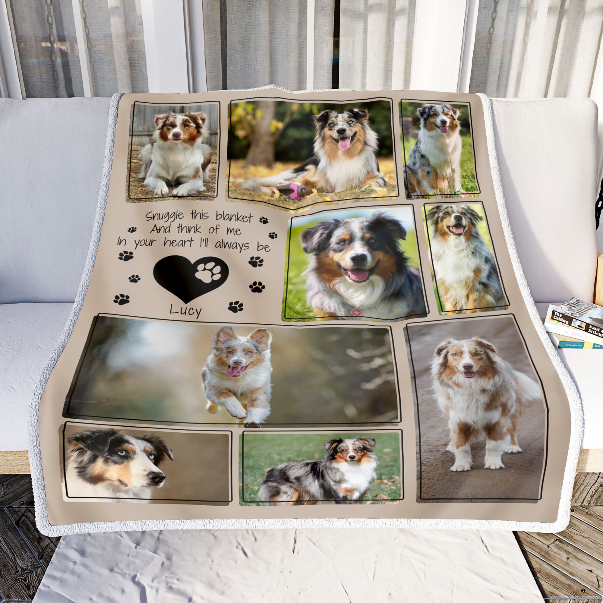 Custom Dog Photo Blanket