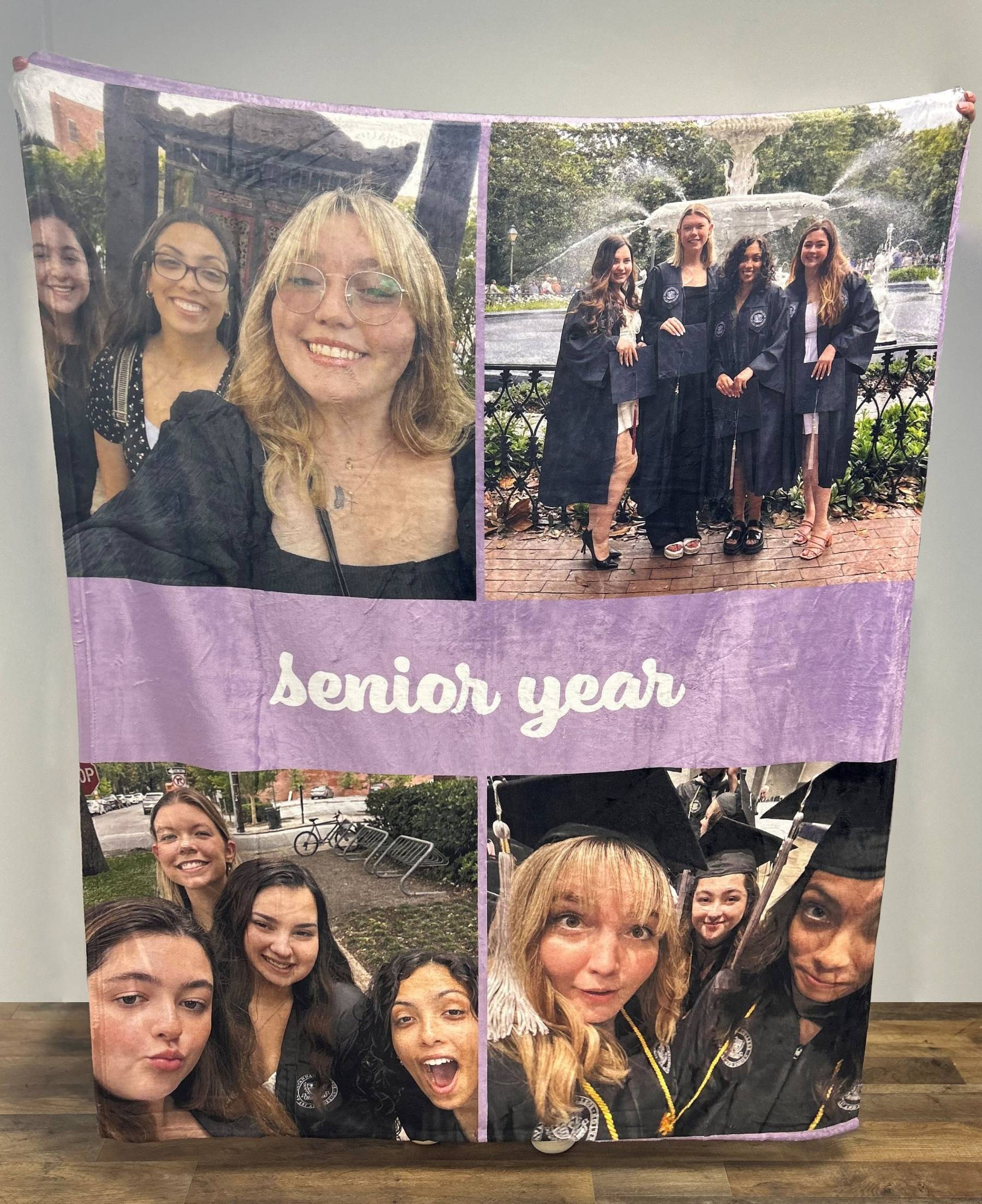 Personalized Photo Blanket, Photo Blanket with Text, Personalized Gift, Memorial Blanket, Anniversary Gift, Couples Gift