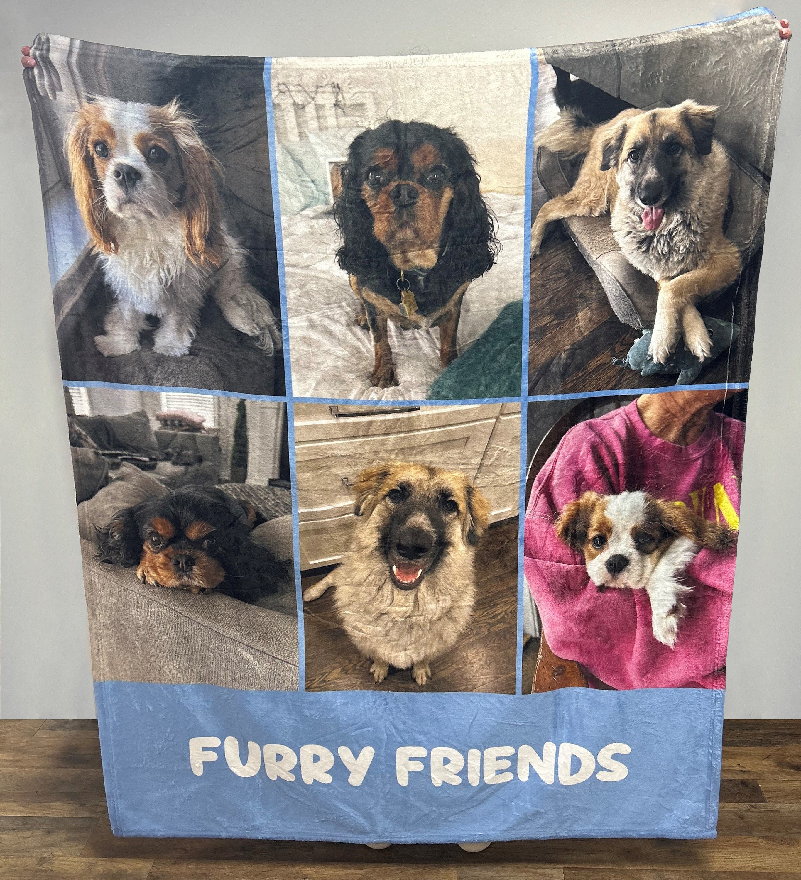 Personalized Photo Blanket, Photo Blanket with Text, Personalized Gift, Memorial Blanket, Anniversary Gift, Couples Gift