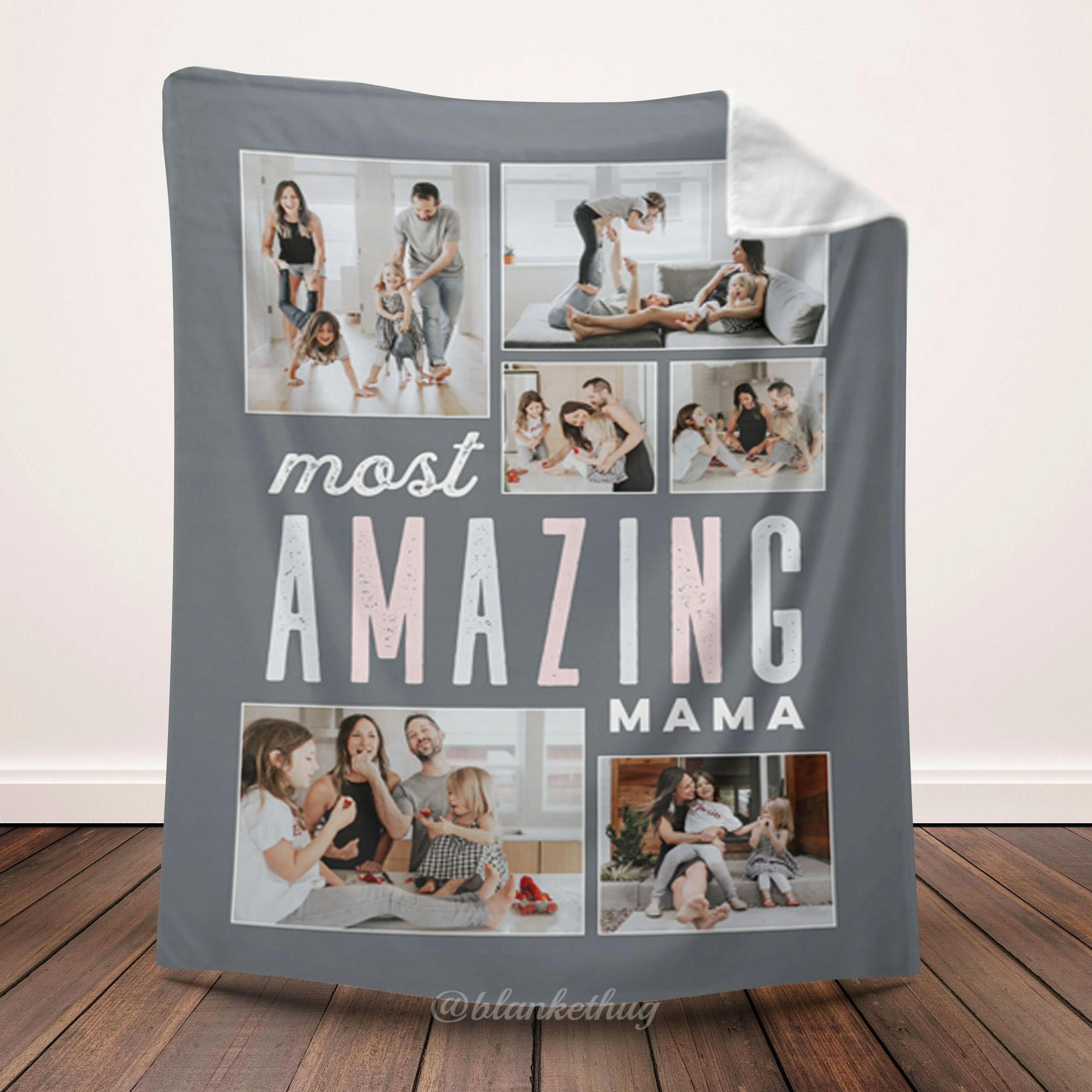 Most Amazing Mom 6 Photos Blanket