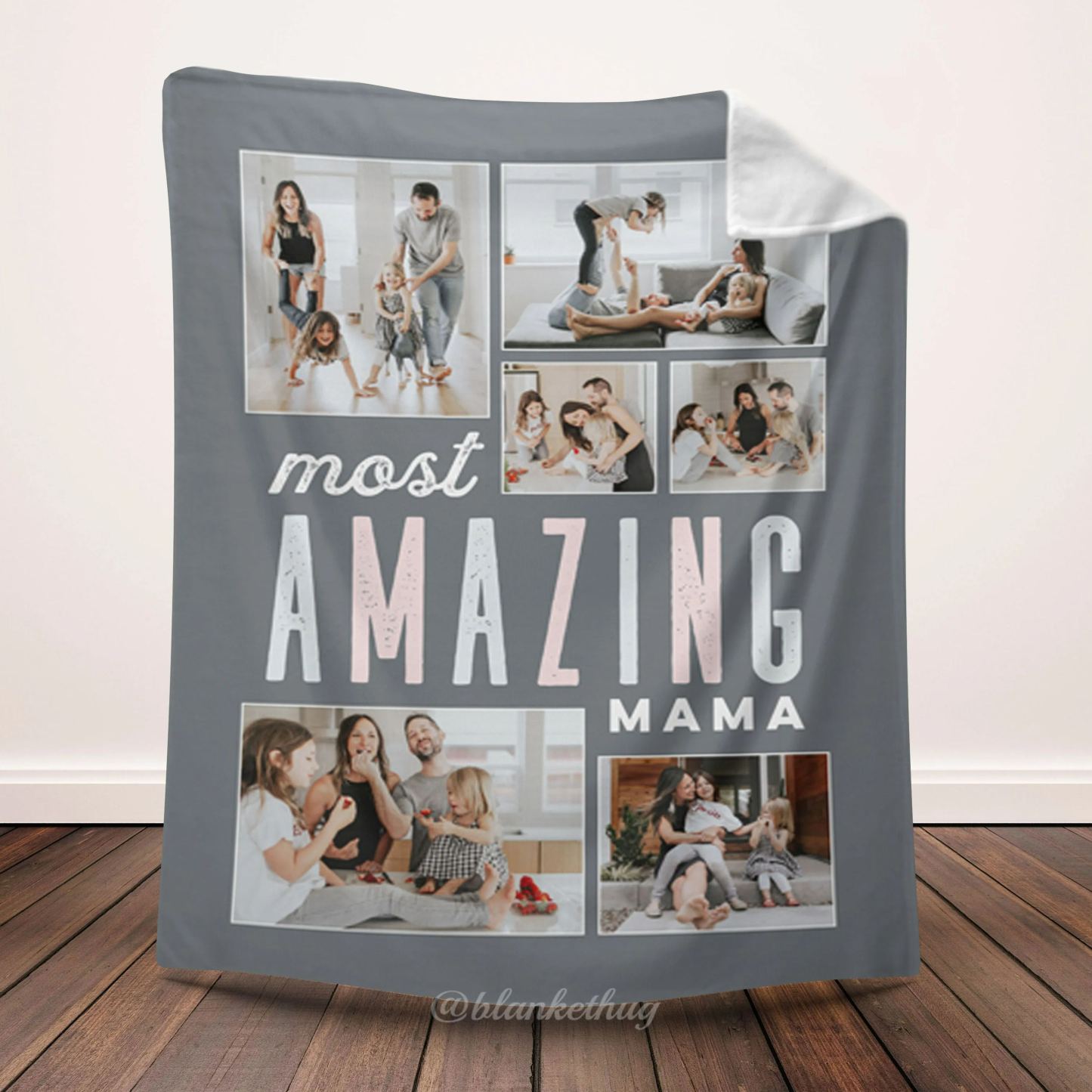 Most Amazing Mom 6 Photos Blanket