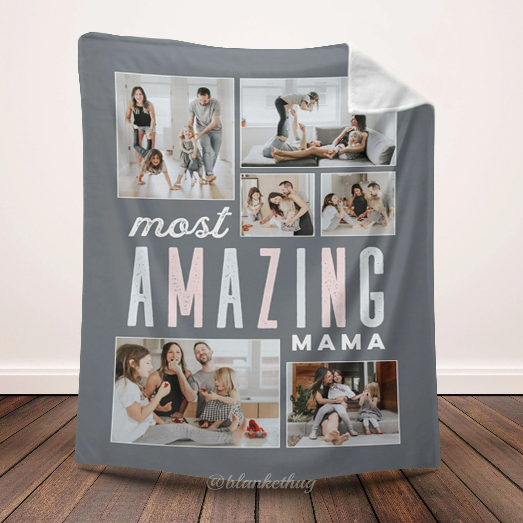 Most Amazing Mom 6 Photos Blanket
