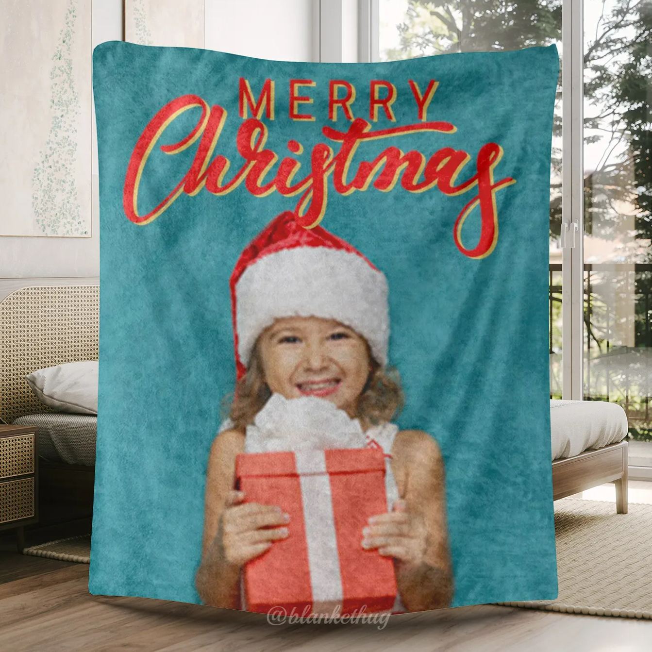 Christmas Gifts Custom 1 Photo Fleece Blanket 
