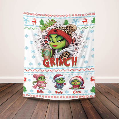 Christmas Cartoon Custom Blanket