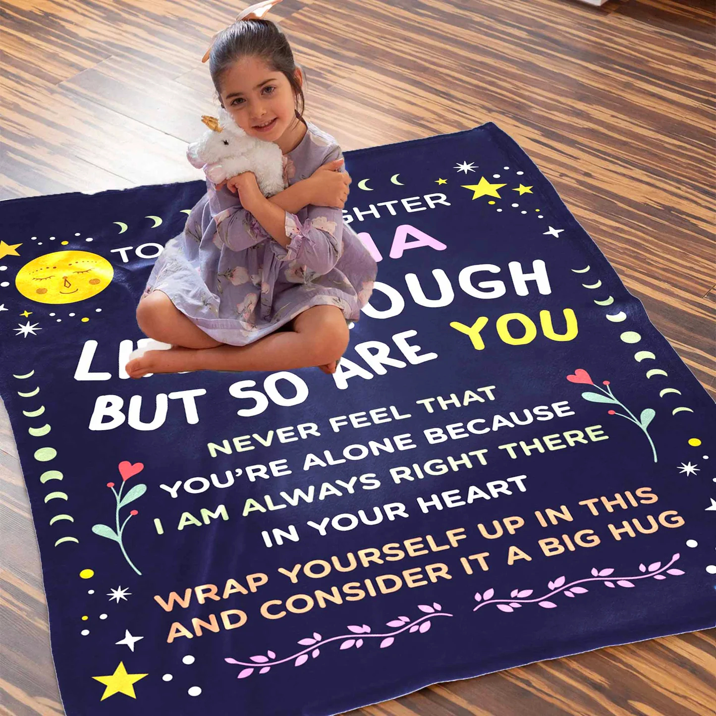 Life Is Tough So Are You - Custom Blanket For Sister Daughter Bestie