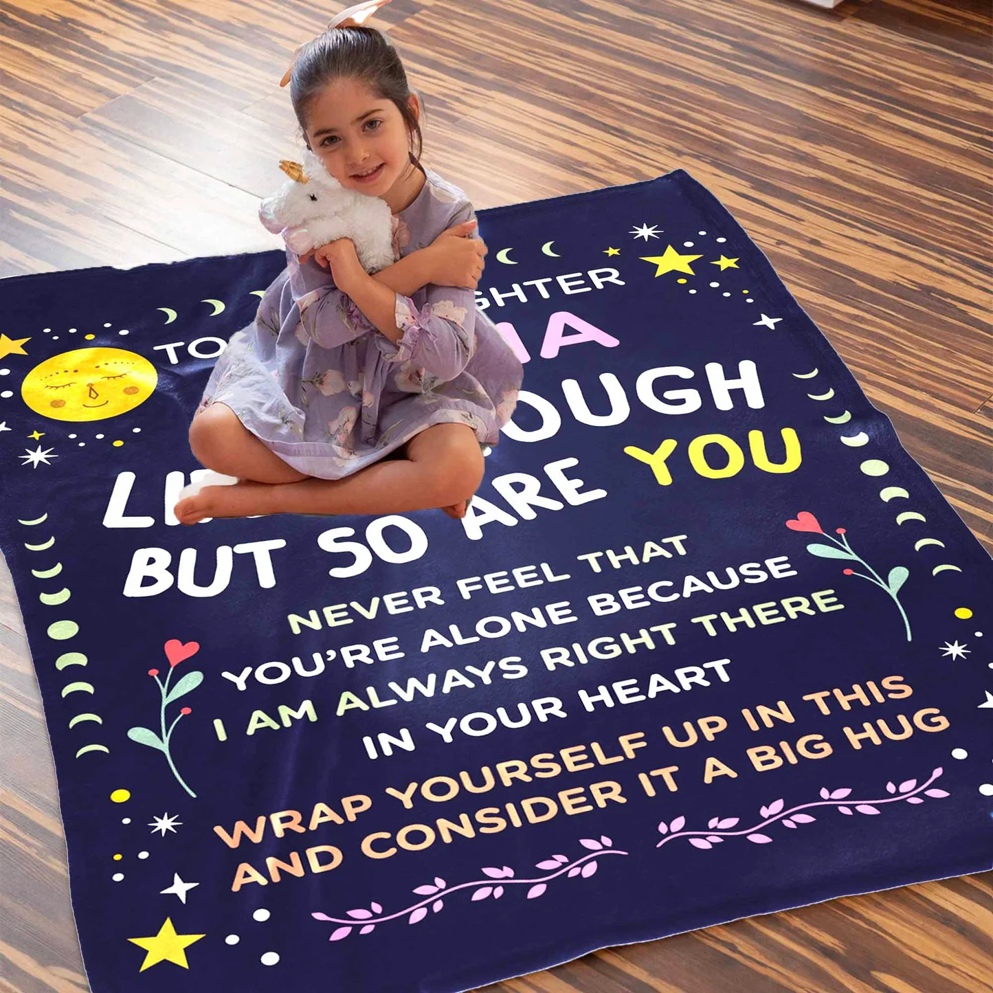Life Is Tough So Are You - Custom Blanket For Sister Daughter Bestie