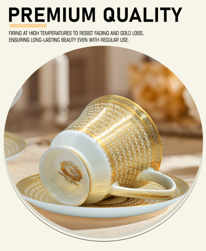 17pcs luxury design tea cup set for woman gifts afternoon tea set 