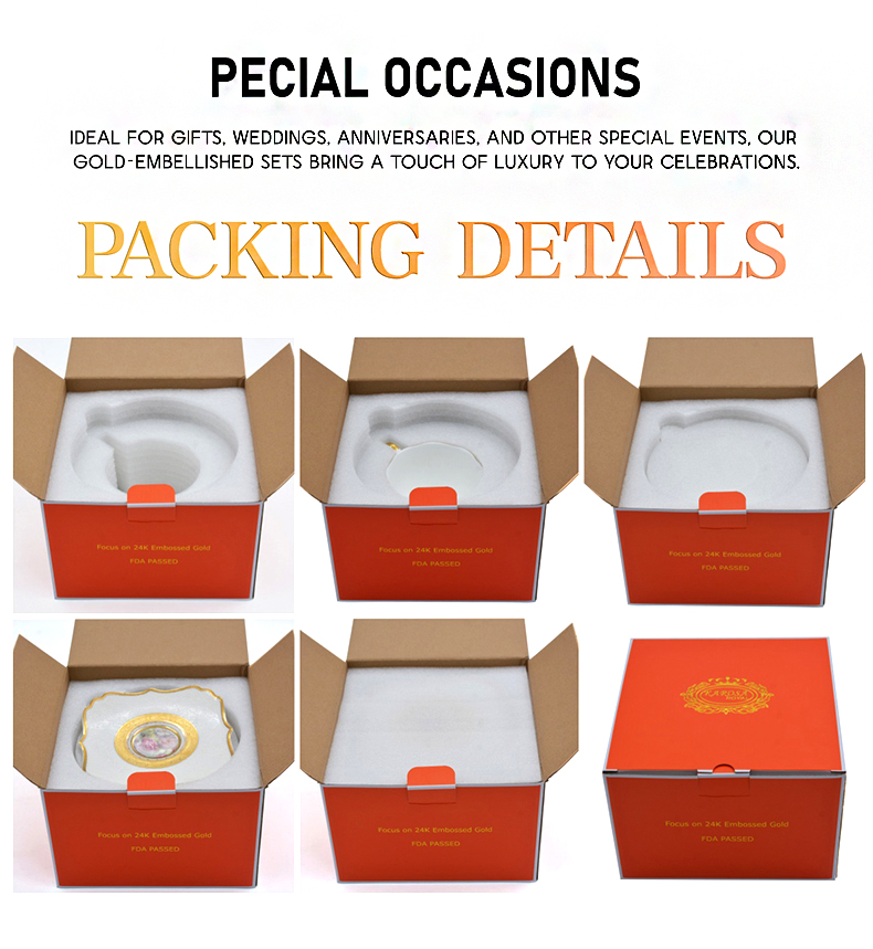 New Popular British fashion 24K embossed gold high grade bone China coffee tea cup set