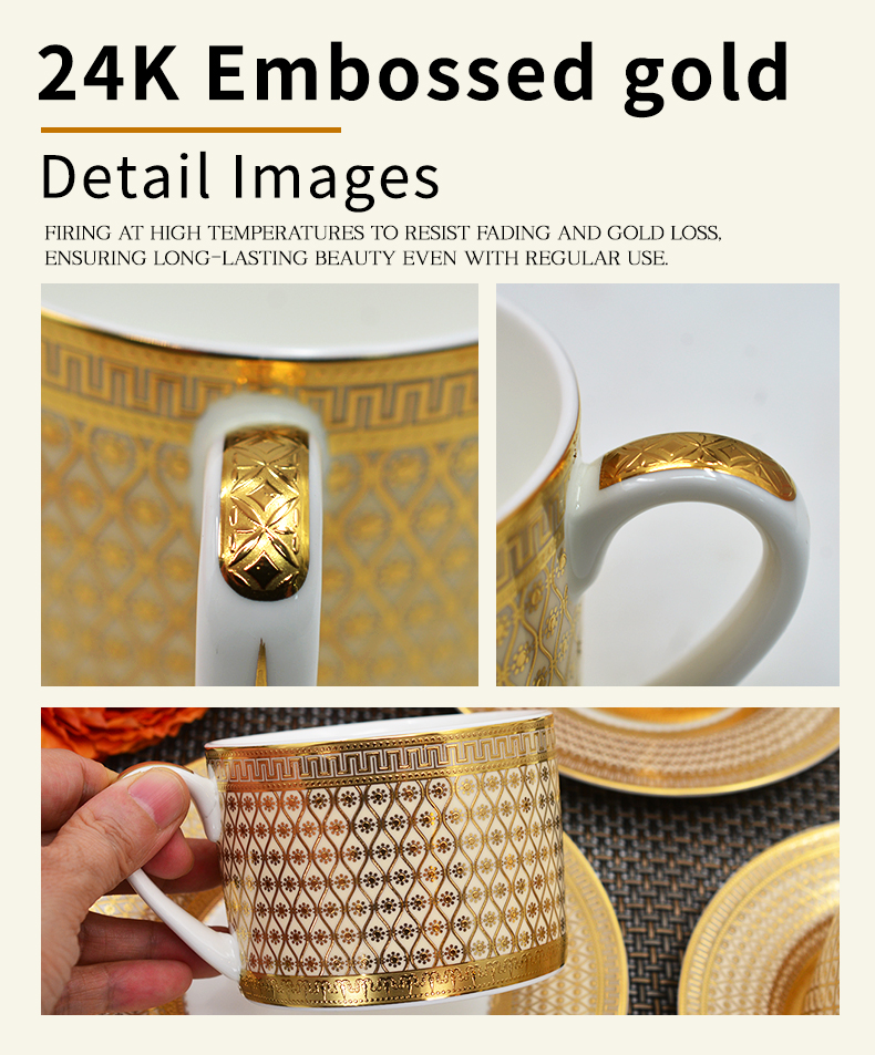 17pcs luxury design tea cup set for woman gifts afternoon tea set 